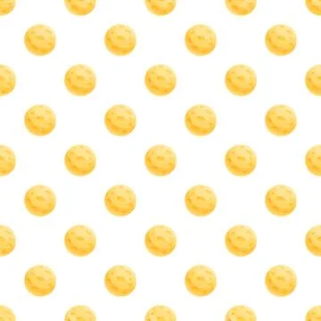 Yellow full moon planet seamless science pattern Stock Illustration