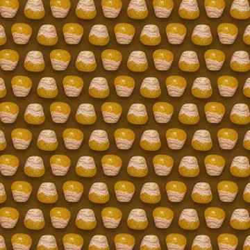 Yellow Gemstones Pattern on background, color Stones composition. Stock Illustration