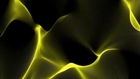 Yellow geometric abstract technology and science background, geometric back.. Stock Illustration