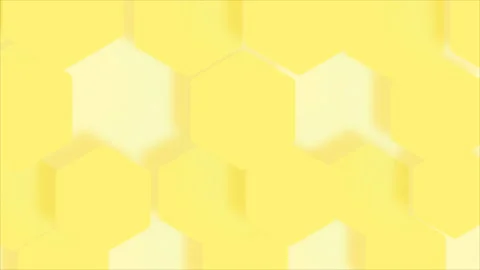 Yellow geometric hexagon abstract background. 스톡 동영상 159059604