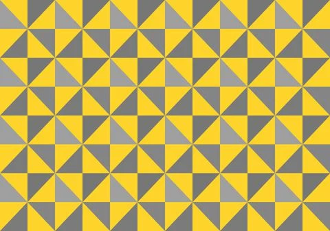 Yellow Geometric mosaic background vector illustration. Abstract vector  Stock Illustration