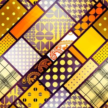 Yellow geometric pattern Stock Illustration