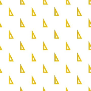 Yellow geometric ruler pattern seamless Illustrazione stock