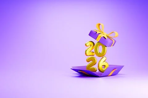 Yellow gift box with falling coins for lottery win Stock Illustration
