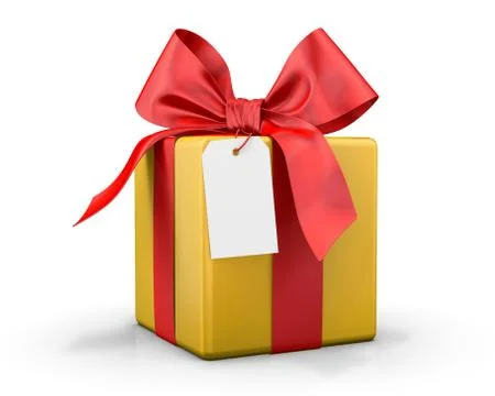 Yellow gift box Illustration
