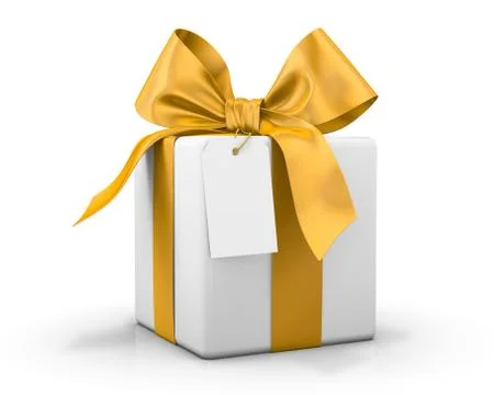 Yellow gift box Illustration