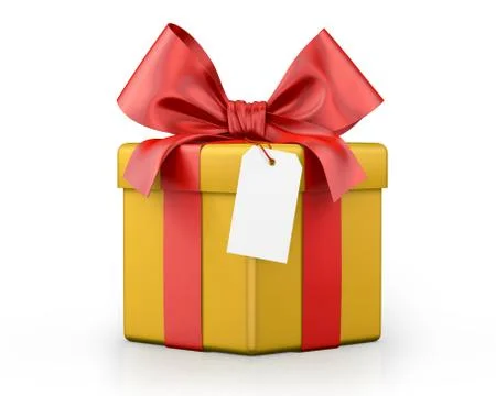 Yellow gift box Illustration