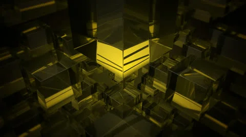 Yellow glass array Stock Footage 25963433