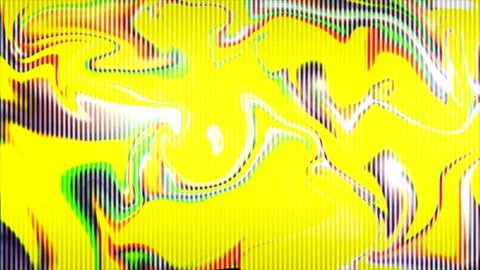 Yellow glitch liquid abstract scanline texture Stock Illustration