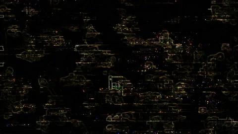 Yellow Glitchy Texture 스톡 동영상 155232603