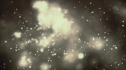 Yellow Glittering Particles And Lights Loop Video stock 224810059