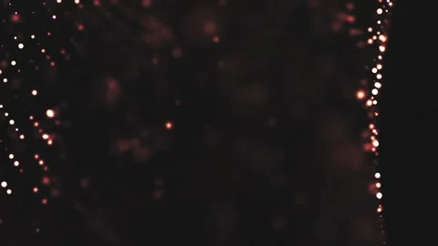 Yellow Glittering Particles Motion Background Loop Stock Footage 228080237