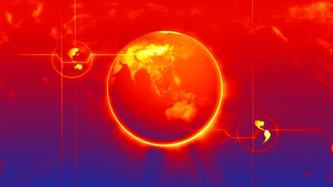 Yellow Globe Animation Loop Stock Footage 221950750