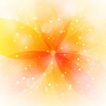 Yellow glow leaf background. vector Illustration. Illustrazione stock