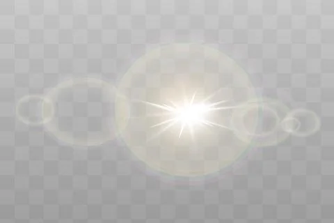 Yellow glowing light explodes Illustrazione stock