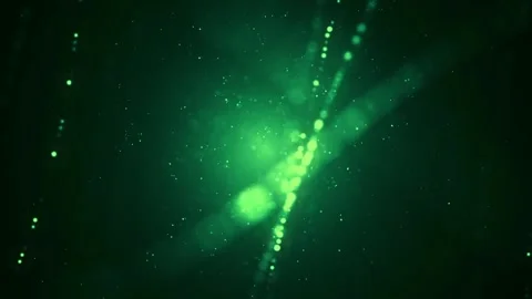 Yellow Glowing Particles Background  Stock Footage 240340649