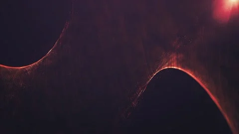 Yellow Glowing Particles Motion Loop  Stock-Footage 230974284