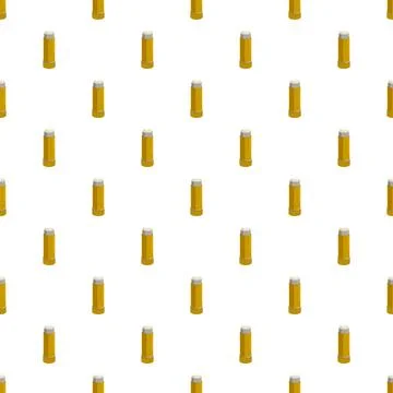 Yellow glue stick objects creating seamless pattern design Stock Illustration