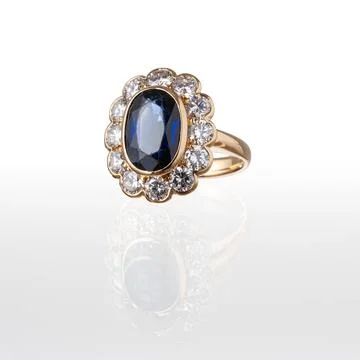 Yellow gold ring Stock Photos