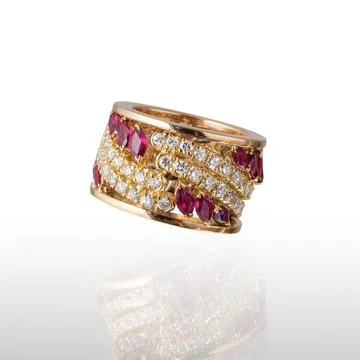 Yellow gold ring 写真素材