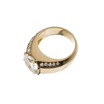 Yellow gold ring Foto stock