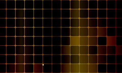 Yellow gold square pattern geometrical abstract mosaic dark background. Stock Illustration