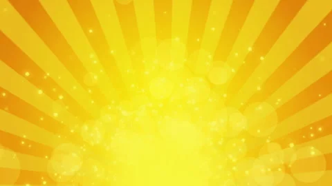 Yellow gradient animated background with rotating sunbeams. Copy space. Loop Stock Footage 303924656