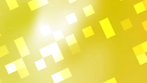 Yellow gradient backgroun with geometry square movement as overlay 2 Stock Footage 332389062