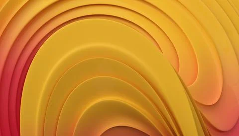 Yellow Gradient Background With Waves Stock Illustration