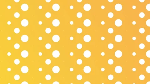Yellow gradient with polka dots, seamless looping. Stock Footage 286418978