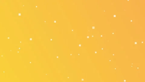 Yellow gradient with scattered squares, seamless looping animation. Stock Footage 286420222