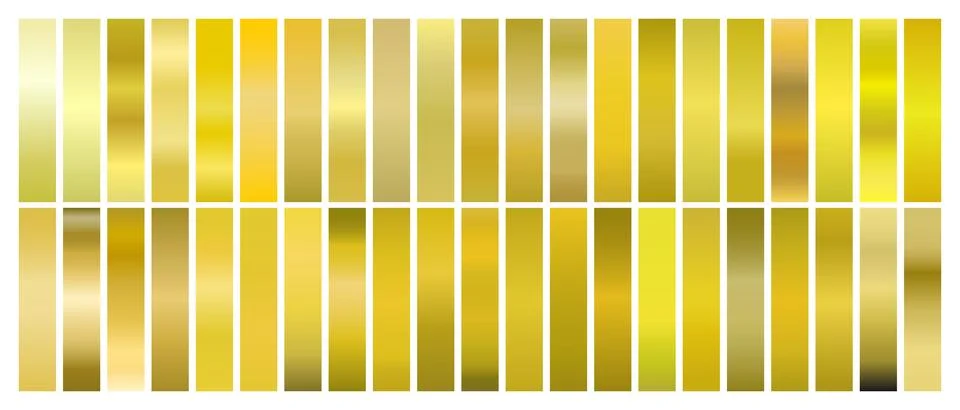Yellow Gradient Set for Light to Bright Colors Stock-Illustration