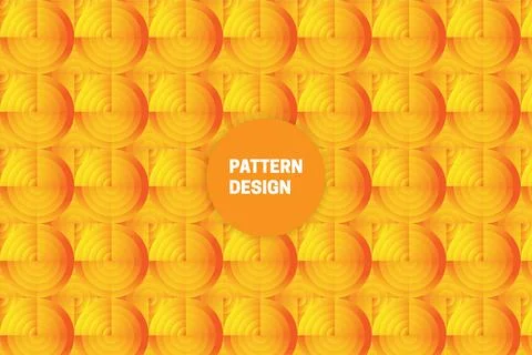 Yellow gradient vector eps seamless pattern design template. Stock Illustration
