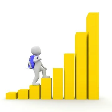 Yellow graph Stock Illustration