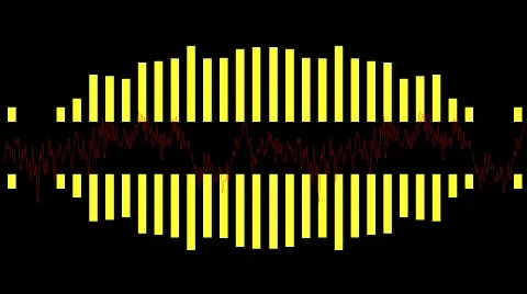 Yellow Graphic Equalizer Stock Footage 341465