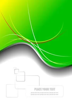 Yellow green abstract background. Vector illustration Stock Illustration