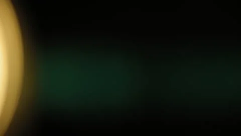 Yellow Green In-Camera Anamorphic Colorful Lens Flare Video stock 237404174