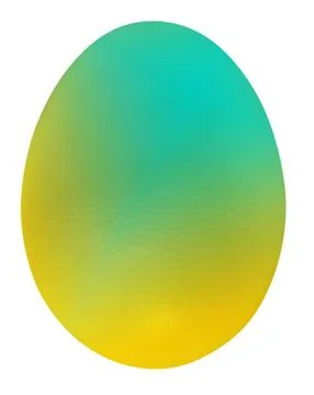 Yellow Green Easter Egg Stock Illustration