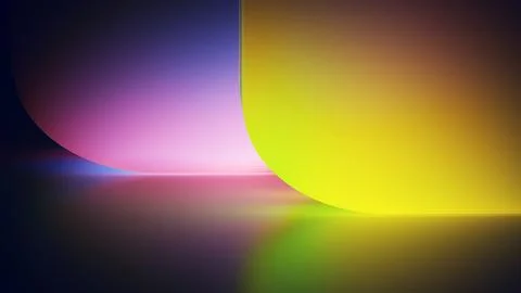 Yellow green gradient block background with magenta glow. Stock Illustration