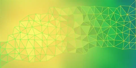 Yellow Green Low Poly Vector Background Stock Illustration
