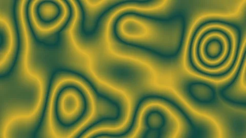Yellow green organic liquid pattern, abstract psychedelic swirl background Stock Footage 315988239