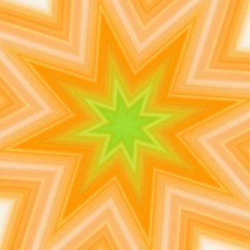 Yellow-green splash star Stock Illustration