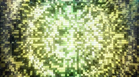 Yellow-Green square blocks background waves animation. Seamless loop. 库存影片 68763269