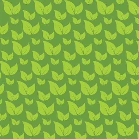 A yellow green texture of leaves patterns, leaves vector background design Stock Illustration