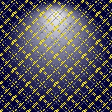 Yellow grid on a lighting background Stock Illustration