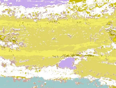 Yellow grunge wall background. Rought colorful shabby surface Stock Illustration