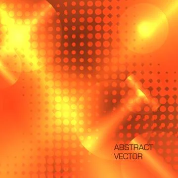 Yellow halftone background Stock Illustration