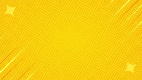 Yellow halftone comic background animation with fast sharp lines and stars Видео 335216868