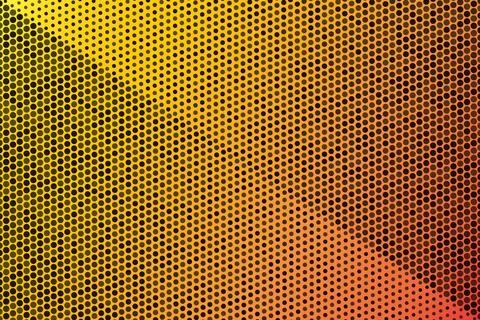 Yellow halftone dot grain texture pixel pop art gradient pattern background Illustrazione stock