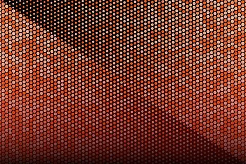 Yellow halftone dot grain texture pixel pop art gradient pattern background Stock Illustration